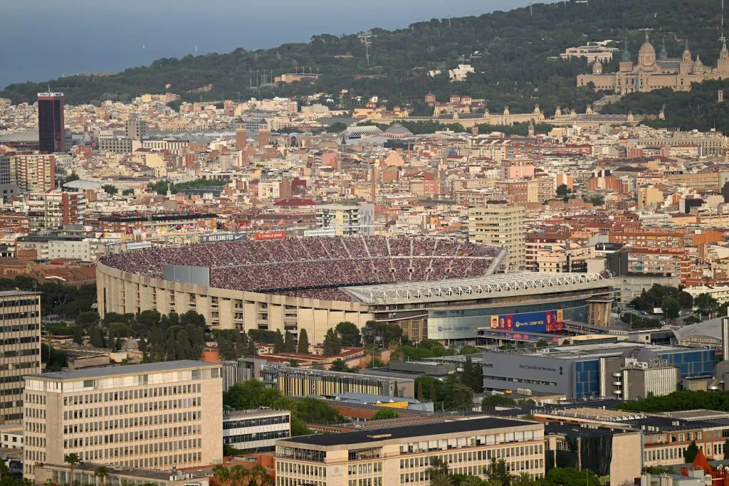 El Camp Nou del Barcelona, el más grande de España y Europa. Foto: Getty.