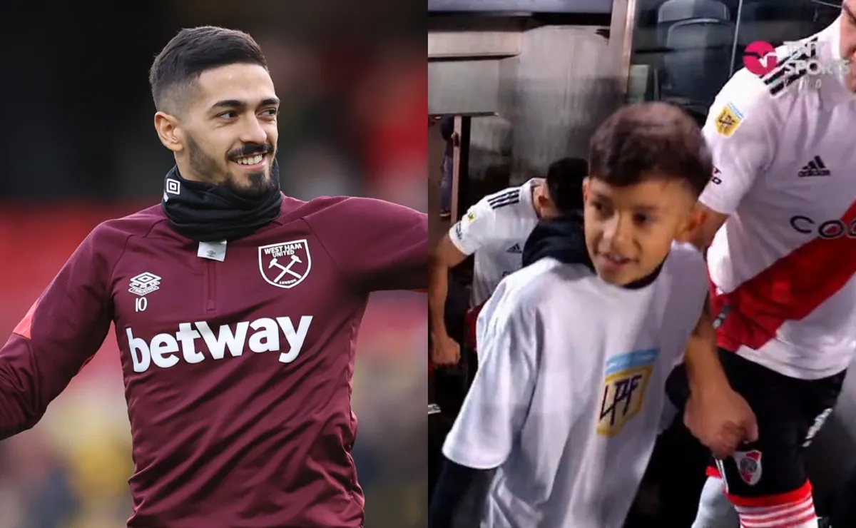 El gesto de Lanzini que volvió locos a los hinchas de River