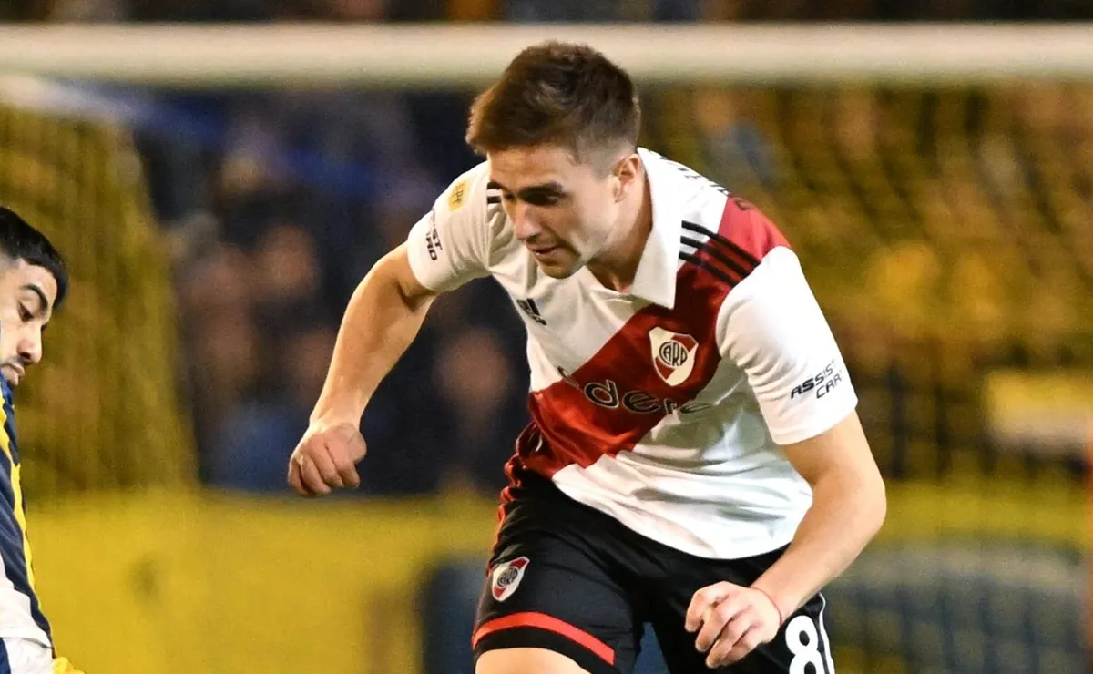 Palavecino encontró su mejor rendimiento en River durante 2021. (Foto: Getty).
