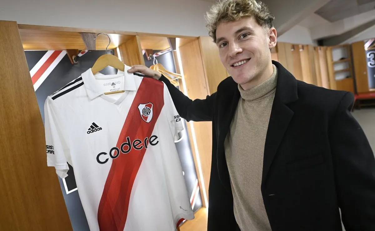 Facundo Colidio en su llegada a River.