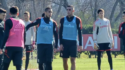 El Mellizo se sumó a los entrenamientos y se reencontró con viejos amigos.