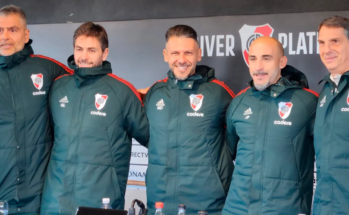 Demichelis y su cuerpo técnico