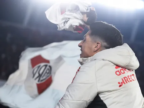 El festejo alocado de Enzo Pérez junto a los hinchas de River