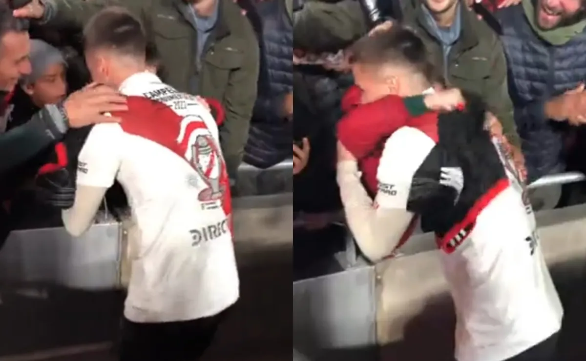Hermoso gesto de Palavecino con un pequeño hincha