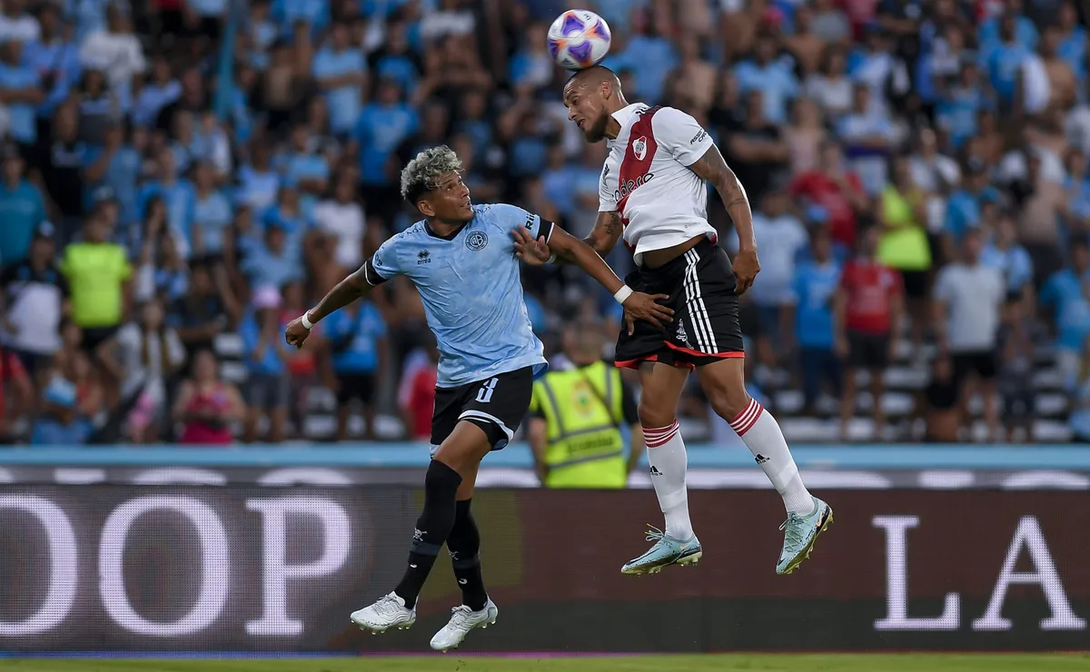 River ya jugó ante Belgrano en el Kempes este año: fue en la segunda fecha de la Liga Profesional, derrota por 2 a 1.