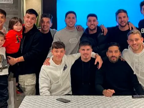 Gallardo se reencontró con Enzo Fernández y Martínez Quarta