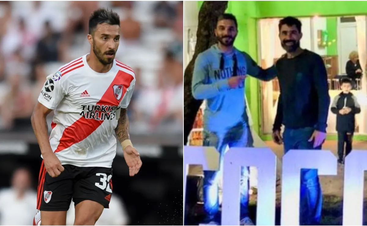 Nacho Scocco junto a su hermano.