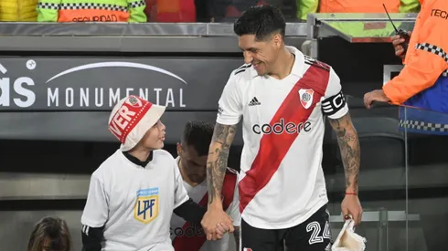 Enzo Pérez, el ídolo de los niños.