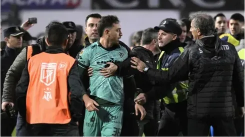 Nahuel Gallardo y su encontronazo con Benedetto en agosto de 2023.