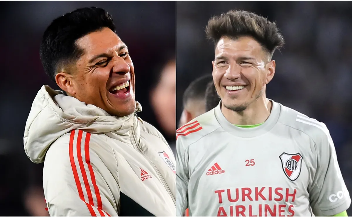 Enzo Pérez y Enrique Bologna.