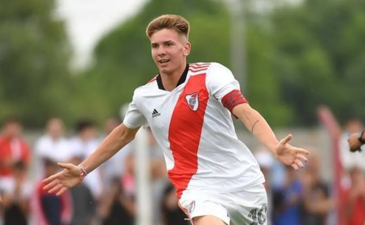 Franco Mastantuono sigue destacándose en las inferiores de River.