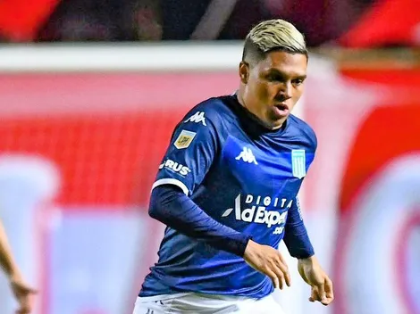 Juanfer hizo su debut en Racing y dejó algunas pinceladas