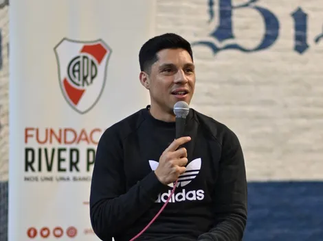 Fundación River: Enzo Pérez participó de un evento solidario en el Club 25 de Mayo