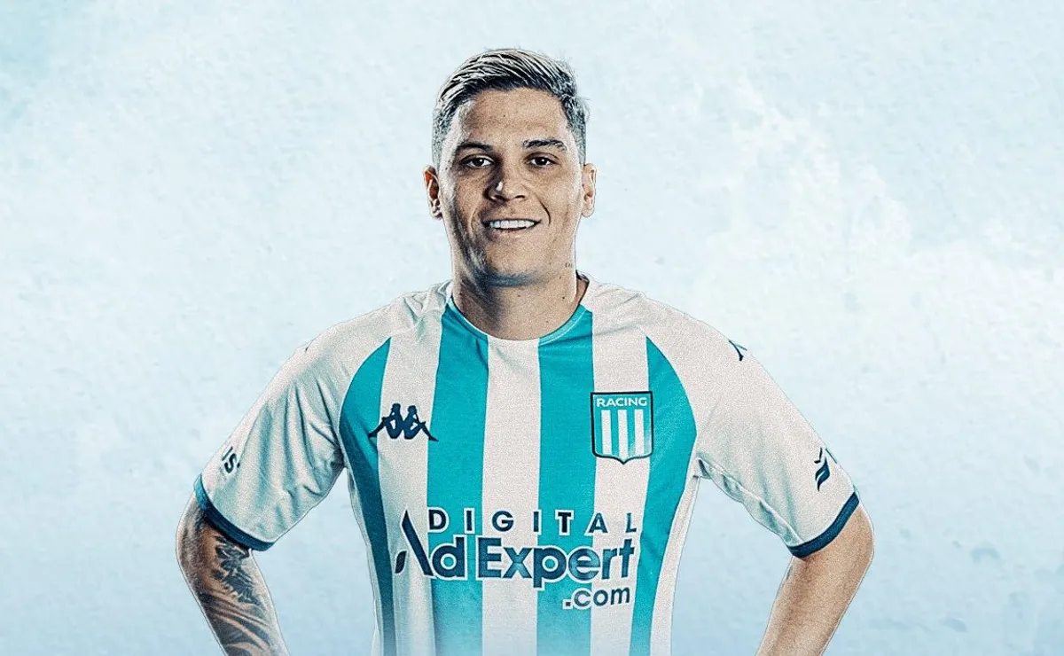 Juanfer fue presentado en Racing con una chicana a Boca