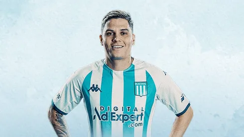 Juanfer fue presentado en Racing con una chicana a Boca