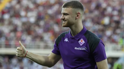 Beltrán anotó sus dos primeros goles con la Fiorentina