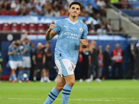 Julián Álvarez recibió un inesperado elogio de un rival del Manchester City