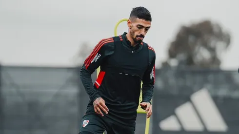 Manu Lanzini y sus primeros entrenamientos con la ropa del Más Grande.