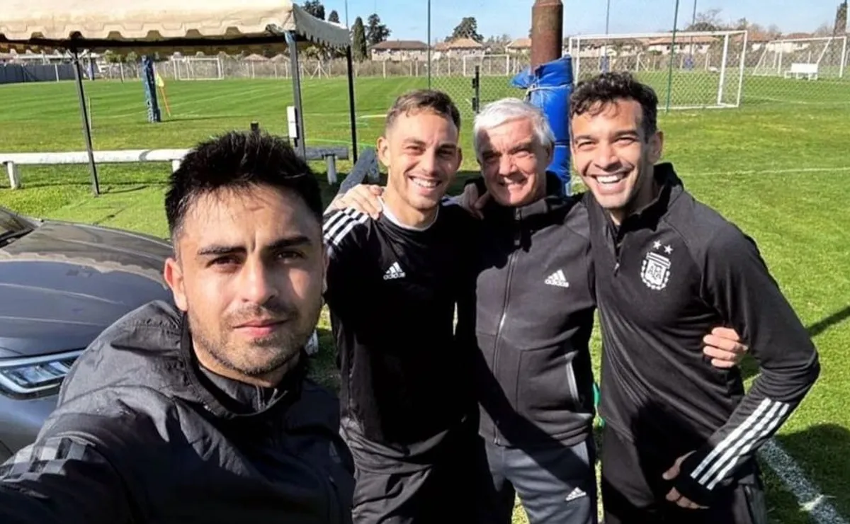 Pity Martínez recibió la visita de un ex River antes de sumarse al equipo