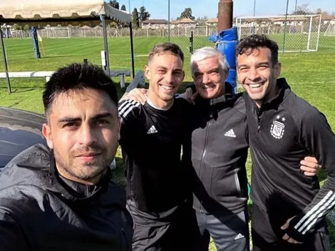 Pity Martínez recibió la visita de un ex River antes de sumarse al equipo