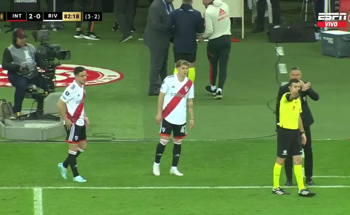 Facundo Colidio hizo su debut en River