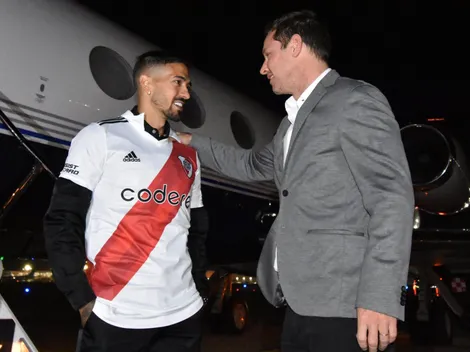 Lanzini llegó al país, se puso la de River y ya se realizó la revisión médica