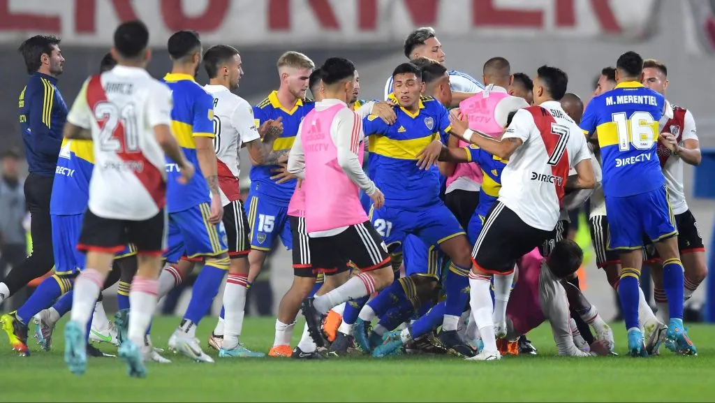 El último partido entre River y Boca terminó en escándalo (Foto: Getty)
