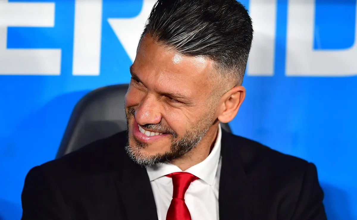 Martín Demichelis, feliz y conforme por la actuación de su equipo.