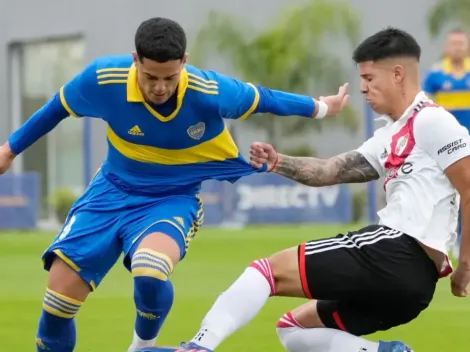 Con Echeverri titular, los once de River para jugar con Boca en Reserva