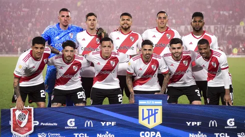 El once de River que salió a jugar el partido.