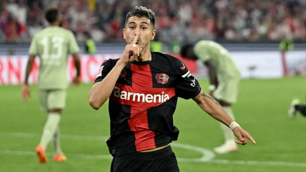 Palacios gritando su gol al Bayern Munich