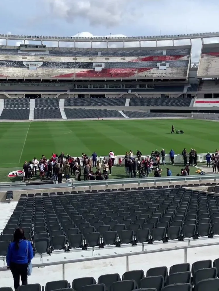 Belgrano Alta con nuevas butacas. Foto: @ObrasRiverPlate