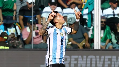 Enzo Fernández, una de las figuras de la Scaloneta en La Paz.