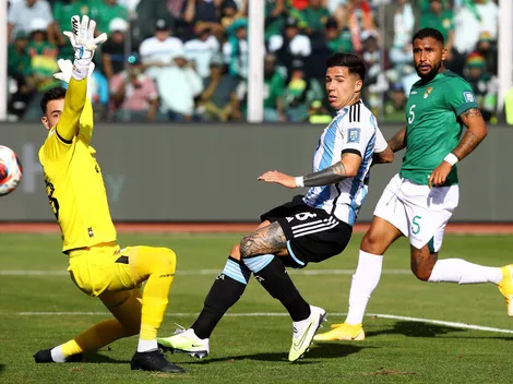 Golazo y partidazo de Enzo Fernández en la altura de La Paz