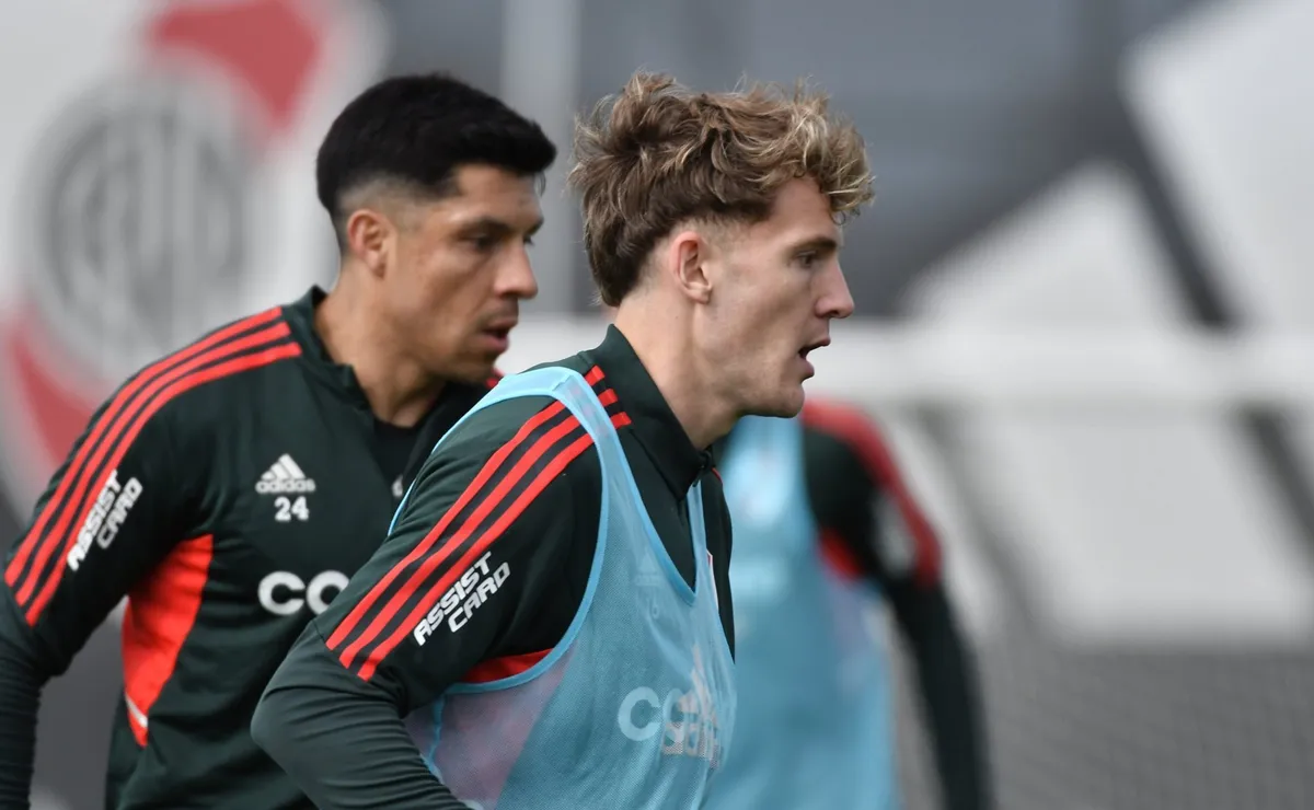 La formación de River para el amistoso en San Nicolás