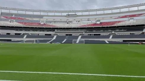 ¿El campo de juego del Monumental? Un verdadero billar.