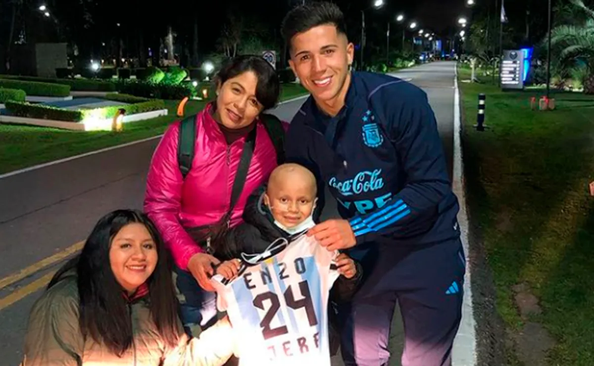 Enzo con Jeremías.
