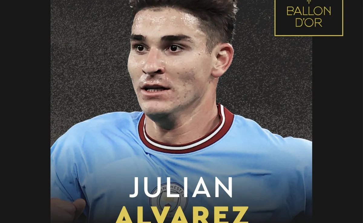 Se entrega el Balón de Oro: contra quiénes compite Julián Álvarez