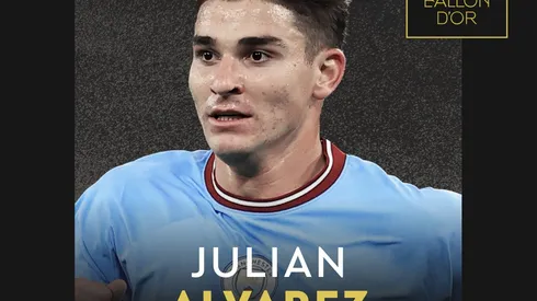 Se entrega el Balón de Oro: contra quiénes compite Julián Álvarez