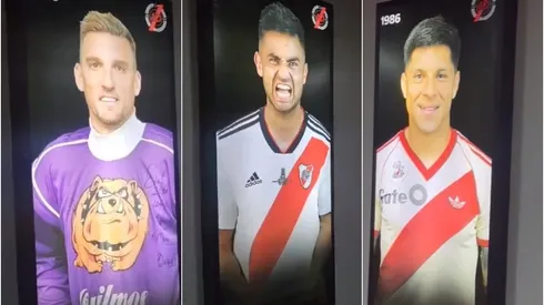 Las nuevas gigantografías en los pasillos del Monumental, con un detalle muy especial.