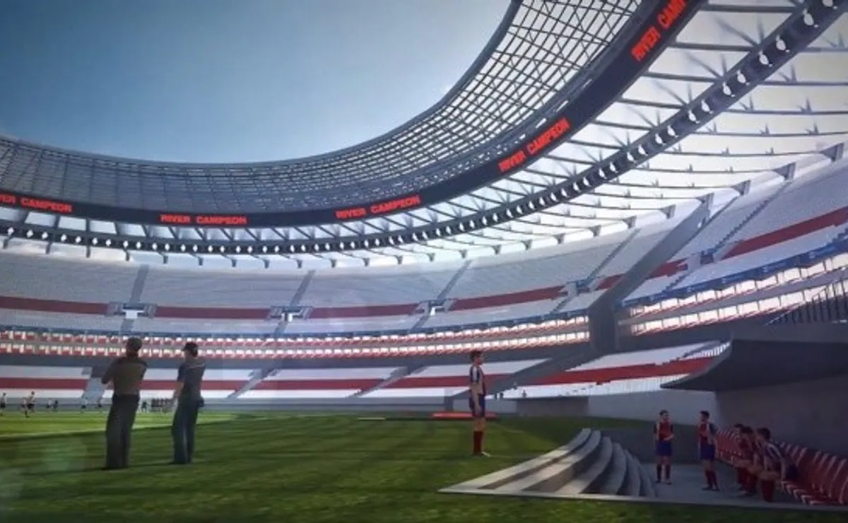 El techado del Estadio Monumental, en estudio de cara a la Copa del Mundo 2023.
