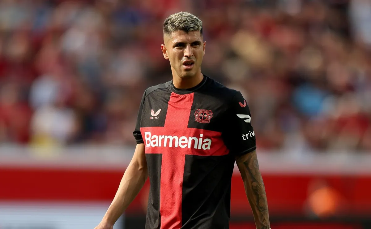 Palacios la rompe en el Leverkusen. Foto: Getty.