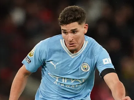 Julián Álvarez la rompió en el clásico de Manchester