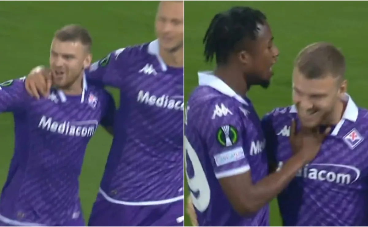 Beltrán anotó sus primeros dos goles con la Fiorentina