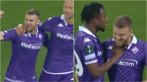 Beltrán anotó sus primeros dos goles con la Fiorentina