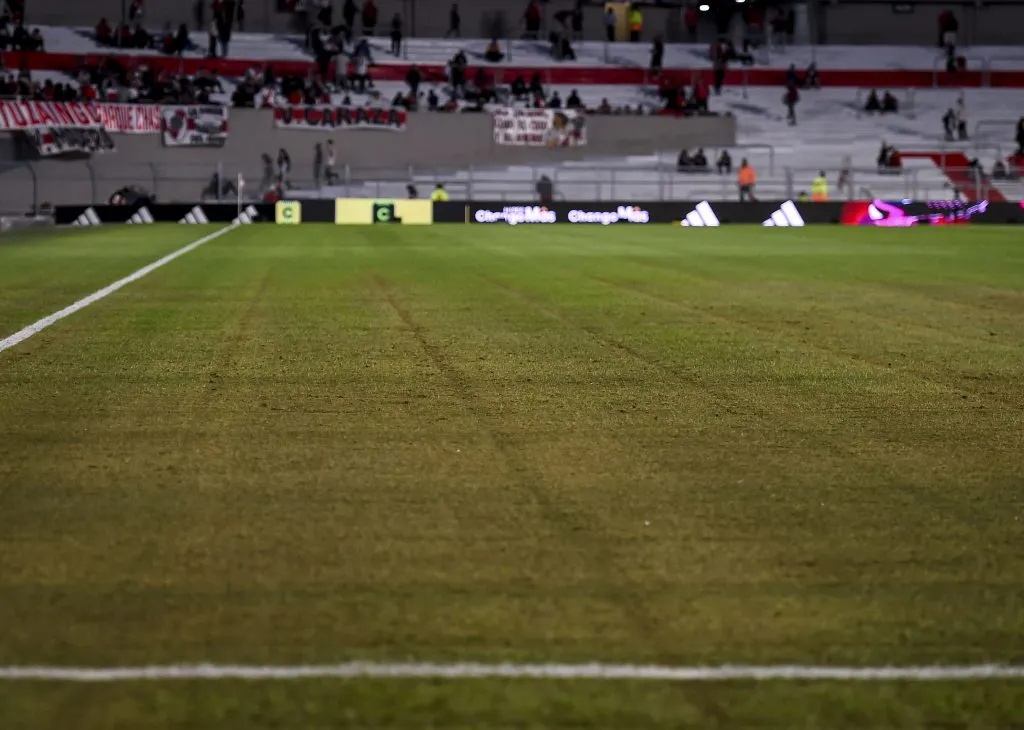 Así se vio el campo de juego del Monumental después de un recital. (Foto: Getty).