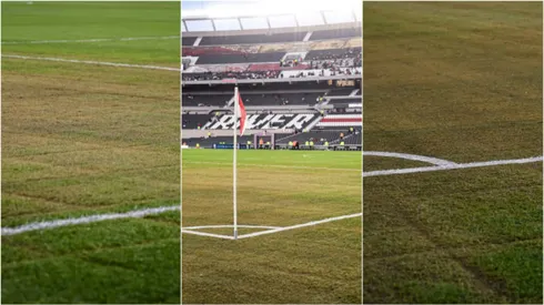 El estado de la cancha del Monumental