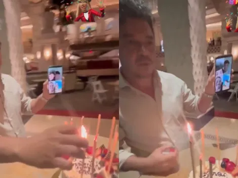VIDEO | Gallardo festejó el cumpleaños de su pareja y reunió a toda la familia