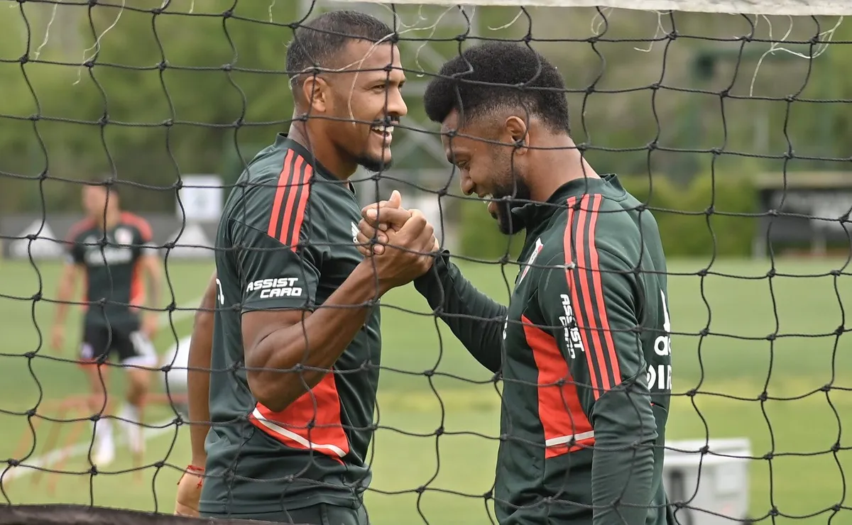 Salomón Rondón y Miguel Ángel Borja.