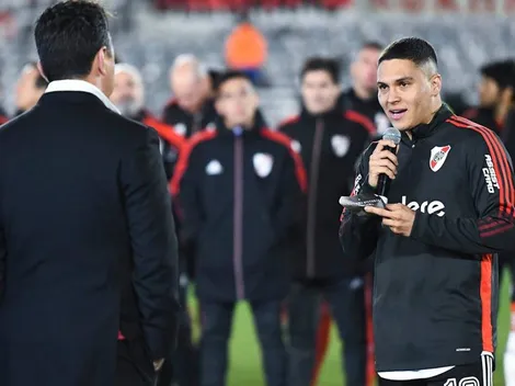 Juanfer se reencontró con ex compañeros de River